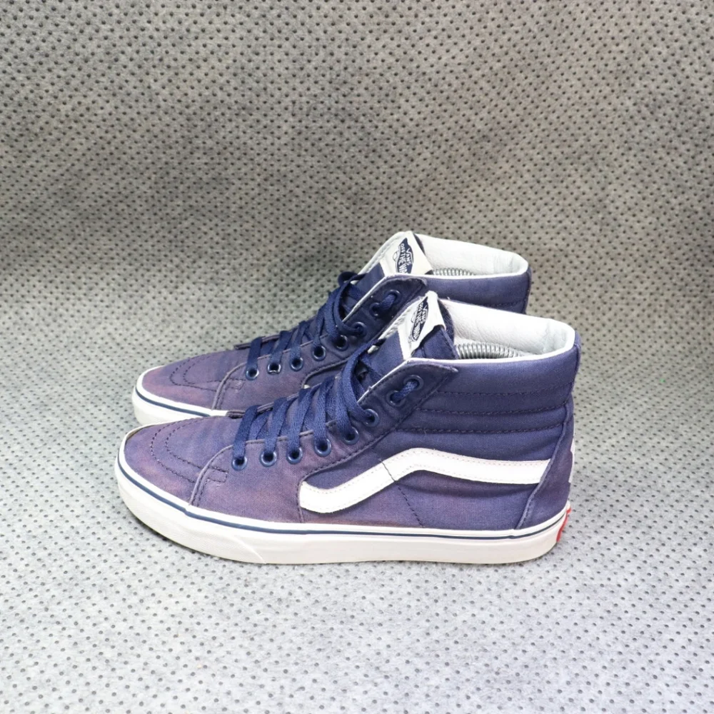 Vans Sk8-Hi MLB New York Yankees Navy White Sneakers Unisex Shoes Sz 8.5 Women's